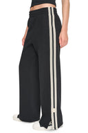 DKNY - High Rise Straight Leg Track Pants Black