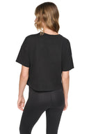 DKNY - Graffiti Rhinestone Logo T-Shirt Black