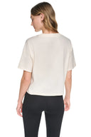 DKNY - Graffiti Rhinestone Logo T-Shirt Eggnog