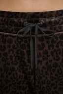 DKNY - Velour Animal Print Pants Espresso Leopard