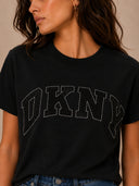 DKNY - Rhinestone Logo T-Shirt Black