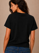 DKNY - Rhinestone Logo T-Shirt Black