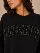 DKNY - Rhinestone Logo Sweatshirt Black