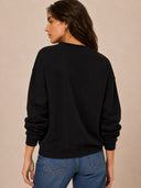 DKNY - Rhinestone Logo Sweatshirt Black