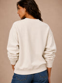 DKNY - Rhinestone Logo Sweatshirt Eggnog