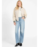 GUESS - Danielle College Bomber Jacket Beige