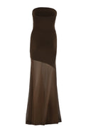 FIVE PM - Eve Strapless Brown Dress