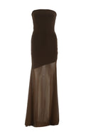 FIVE PM - Eve Strapless Brown Dress