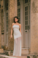 FIVE PM - Eve Strapless Butter Yellow Dress