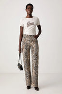 GUESS - Embroidery Logo T-Shirt Beige