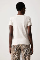 GUESS - Embroidery Logo T-Shirt Beige