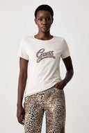 GUESS - Embroidery Logo T-Shirt Beige
