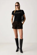GUESS - Leopard Logo T-Shirt Black