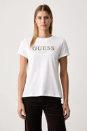 GUESS - Leopard Logo T-Shirt White
