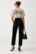 GUESS - Rock Rose T-Shirt Beige