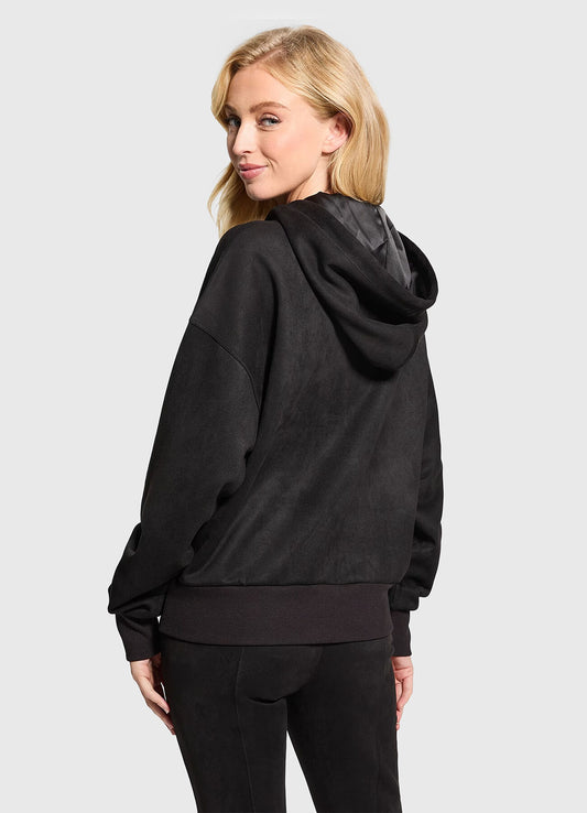 GUESS - Hooded Scuba Sweatshirt Black