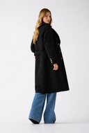 GUESS - Laila Faux Fur Bonded Coat Black