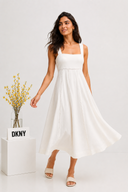DKNY - Linen Sleeveless Dress Ivy