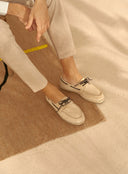 MANEBI - Boat Shoes Hamptons Champagne Beige
