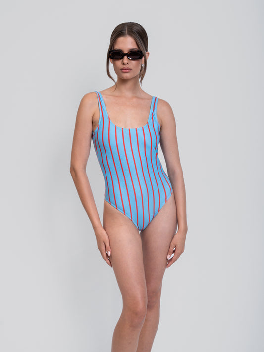 CAPETANISSA - Luiza Stripe Swimsuit