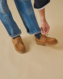MANEBI - Men Nabuk Boat Shoes Tobacco