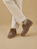 MANEBI - Men Nabuk Low Boots Shoes Moka