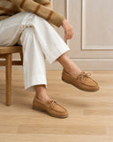 MANEBI - Suede Boat Shoes Hamptons Cuero
