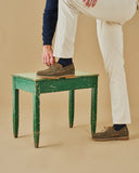 MANEBI - Men Suede Boat Shoes Tank Kaki Green