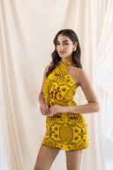 ZOGRAFOS - Chios Cut-Out Halterneck Mini Dress