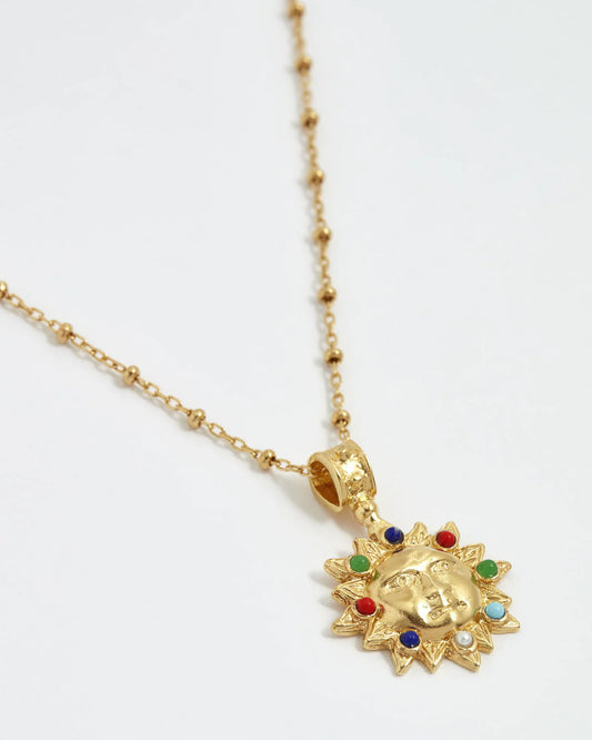 Treasures Sun Pendant Necklace