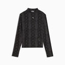 PUMA - Snake Pack Printed Mesh Black Tee Women
