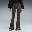 PUMA - Snake Print Pack Flared Slim Black Pants Women