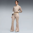 PUMA - Snake Print Pack Flared Slim Mouse Grey Pants Women