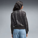PUMA - T7 Snake Print Short Track Black Jacket Women