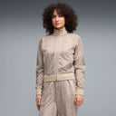 PUMA - T7 Snake Print Short Track Mouse Grey Jacket Women