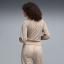 PUMA - T7 Snake Print Short Track Mouse Grey Jacket Women