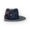 KAMAR HATS - Black Linen Pocahontas