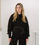 GUESS - Hooded Scuba Sweatshirt Black