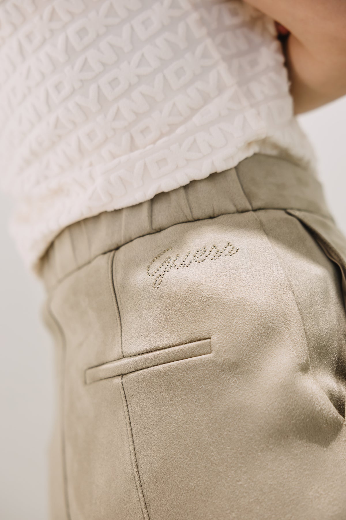 GUESS - Tailoring Scuba Sweat Pants Sage Leaf