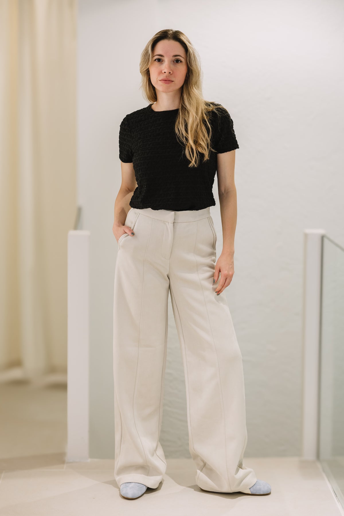 GUESS - Tailoring Scuba Sweat Pants Beige