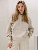 GUESS - Hooded Scuba Sweatshirt Beige