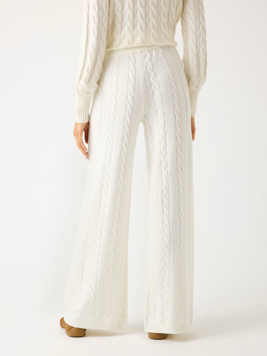 GUESS - Wool-blend Cream White Pants