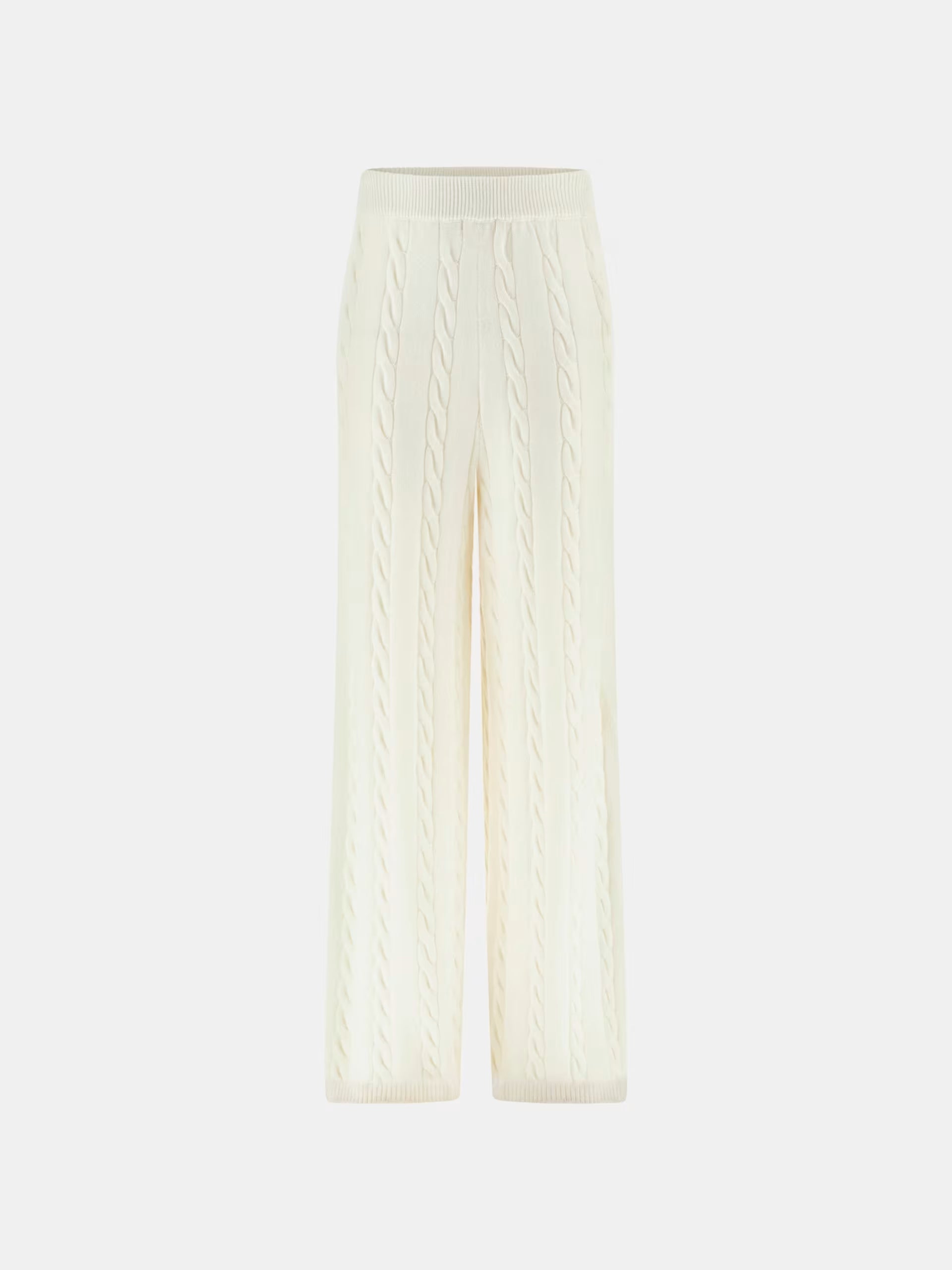 GUESS - Wool-blend Cream White Pants
