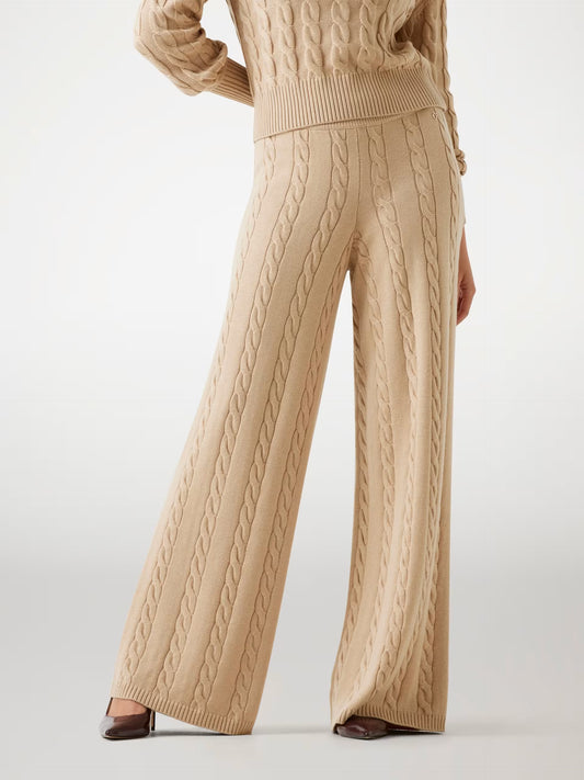 GUESS - Wool-blend Taupe Pants