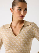 GUESS - Aubrey Dress Taupe Cream