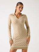GUESS - Aubrey Dress Taupe Cream