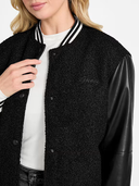 GUESS - Danielle College Bomber Jacket Black