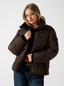 GUESS - Animal Print Puffer Jacket