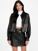 GUESS - Flaminia Crop Faux Leather Jacket