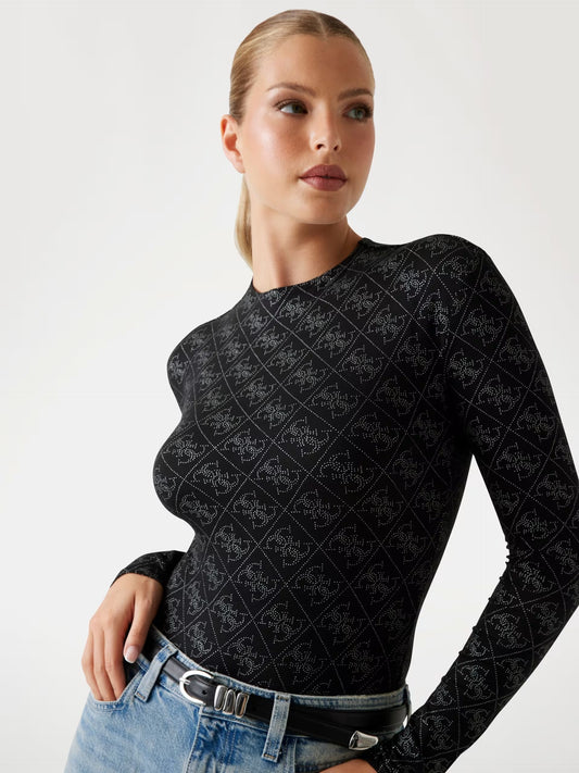 GUESS - 4G Logo Bodysuit Black